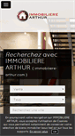 Mobile Screenshot of immobiliere-arthur.com